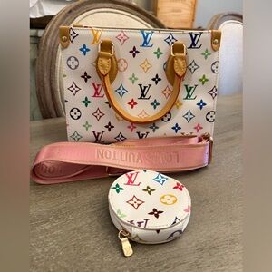 Multicolor Designer Tote Bag